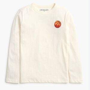 Crewcuts factory Boys' long-sleeve basketball graphic tee xs (4-5) NWT